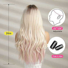 Load image into Gallery viewer, Pink Heat Resistant Highlight Blonde Wigs Wig Wig Store

