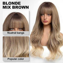 Load image into Gallery viewer, Ombre Dark Blonde Wavy Wig Wig Store
