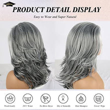 Load image into Gallery viewer, Layered Synthetic Wig with Curtain Bangs

