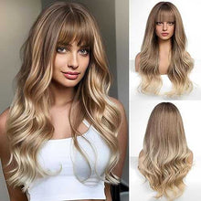 Load image into Gallery viewer, Ombre Dark Blonde Wavy Wig Wig Store
