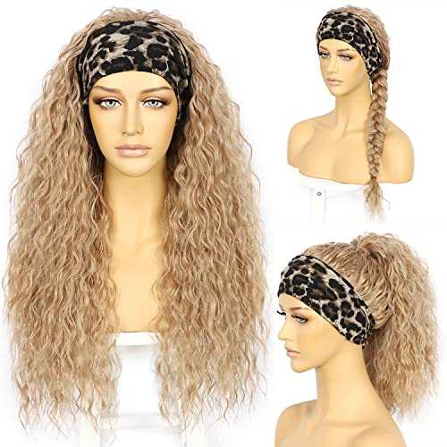Loose Curly Ash Blonde Headband Wig Wig Store