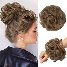 Load image into Gallery viewer, Curly Large Hair Bun Scrunchie Extension
