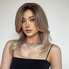 Load image into Gallery viewer, Synthetic Bob Wig with Blunt Bangs Synthetic Wig Wig Store
