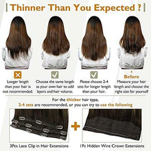 Load image into Gallery viewer, Real Human Hair Extension Clip Ins 120 Grams 7 Pcs Hair Extensions Wig Store
