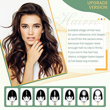 Load image into Gallery viewer, Clip in Hair Topper Human Hair with Silk Base Hairpiece
