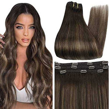 Load image into Gallery viewer, Real Human Hair Extension Clip Ins 120 Grams 7 Pcs Hair Extensions Wig Store
