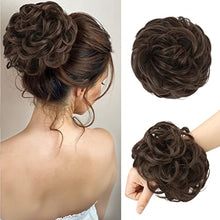 Load image into Gallery viewer, Curly Large Hair Bun Scrunchie Extension
