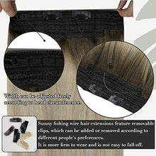 Load image into Gallery viewer, Human Hair Invisible Wire Hair Extensions Wig Store
