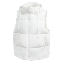 Load image into Gallery viewer, Women&#39;S Puffer Vest With Pockets &amp; Removable Hood
