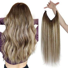 Load image into Gallery viewer, Human Hair Invisible Wire Hair Extensions Wig Store
