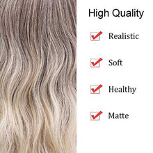 Load image into Gallery viewer, Ash to Blonde Wavy Wig with Bangs Wig Store
