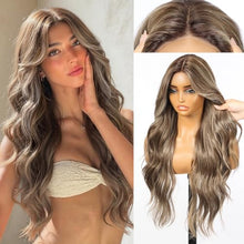Load image into Gallery viewer, ash brown lace front wig
