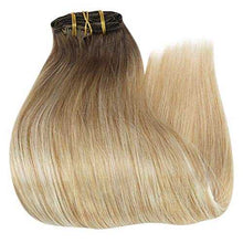 Load image into Gallery viewer, Real Human Hair Extension Clip Ins 120 Grams 7 Pcs Hair Extensions Wig Store
