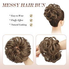 Load image into Gallery viewer, Curly Large Hair Bun Scrunchie Extension
