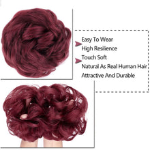 Load image into Gallery viewer, Curly Synthetic Messy Hair Bun Hair Scrunchies Extension
