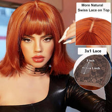 Load image into Gallery viewer, Straight Bob Wig with Bangs Human Hair
