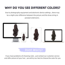 Load image into Gallery viewer, Straight Natural Looking ponytail extension, claw clip
