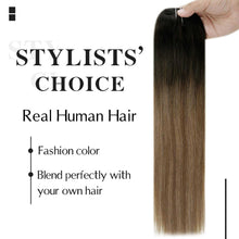 Load image into Gallery viewer, Balayage Clip in Human Hair Extensions Real Human Hair hair extension Wig Store
