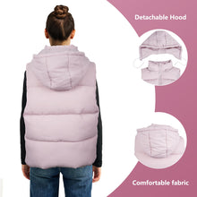 Load image into Gallery viewer, Women&#39;S Puffer Vest With Pockets &amp; Removable Hood
