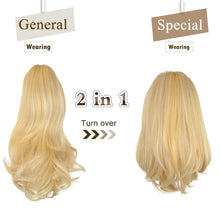 Load image into Gallery viewer, Synthetic Clip in Claw Hair Extension 13&quot; Ponytail Extension Long Curly Ponytail
