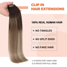 Load image into Gallery viewer, Silky Straight Clip in Remy Hair Extensions for Women
