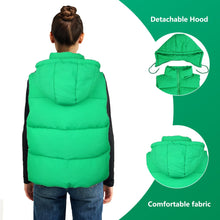Load image into Gallery viewer, Women&#39;S Puffer Vest With Pockets &amp; Removable Hood
