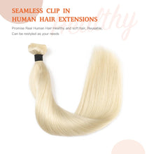 Load image into Gallery viewer, Silky Straight Clip in Remy Hair Extensions for Women
