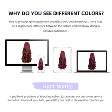 Load image into Gallery viewer, Straight Natural Looking ponytail extension, claw clip
