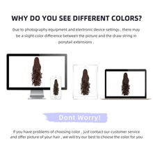 Load image into Gallery viewer, Straight Natural Looking ponytail extension, claw clip
