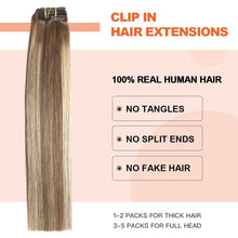 Load image into Gallery viewer, Silky Straight Clip in Remy Hair Extensions for Women
