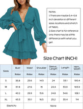 Load image into Gallery viewer, Ruffle High Waist Party Dress With Deep V Neck
