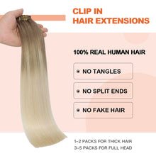Load image into Gallery viewer, Silky Straight Clip in Remy Hair Extensions for Women
