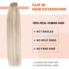 Load image into Gallery viewer, Silky Straight Clip in Remy Hair Extensions for Women
