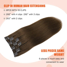 Load image into Gallery viewer, Silky Straight Clip in Remy Hair Extensions for Women
