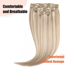 Load image into Gallery viewer, Silky Straight Clip in Remy Hair Extensions for Women
