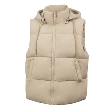 Load image into Gallery viewer, Women&#39;S Puffer Vest With Pockets &amp; Removable Hood

