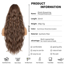 Load image into Gallery viewer, 26 inch Highlight Ponytail Extension Hairpiece
