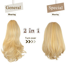 Load image into Gallery viewer, Synthetic Clip in Claw Hair Extension 13&quot; Ponytail Extension Long Curly Ponytail
