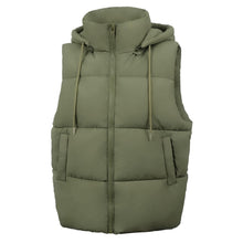 Load image into Gallery viewer, Women&#39;S Puffer Vest With Pockets &amp; Removable Hood
