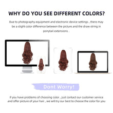 Load image into Gallery viewer, Straight Natural Looking ponytail extension, claw clip
