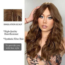 Load image into Gallery viewer, Long Wig Wavy Wig With Center Part Wig Store
