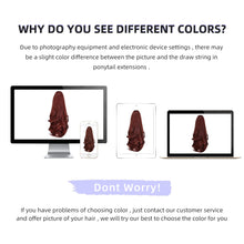 Load image into Gallery viewer, Straight Natural Looking ponytail extension, claw clip
