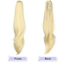 Load image into Gallery viewer, Straight Natural Looking ponytail extension, claw clip
