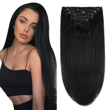 Load image into Gallery viewer, Silky Straight Clip in Remy Hair Extensions for Women
