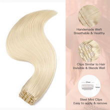 Load image into Gallery viewer, Silky Straight Clip in Remy Hair Extensions for Women

