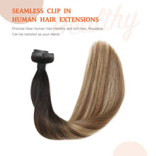 Load image into Gallery viewer, Silky Straight Clip in Remy Hair Extensions for Women
