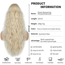 Load image into Gallery viewer, 26 inch Highlight Ponytail Extension Hairpiece
