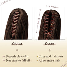 Load image into Gallery viewer, Synthetic Clip in Claw Hair Extension 13&quot; Ponytail Extension Long Curly Ponytail
