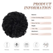 Load image into Gallery viewer, Large Full Messy Hair Bun Hair Pieces 1.94oz
