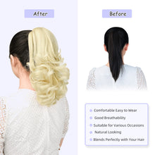 Load image into Gallery viewer, Straight Natural Looking ponytail extension, claw clip
